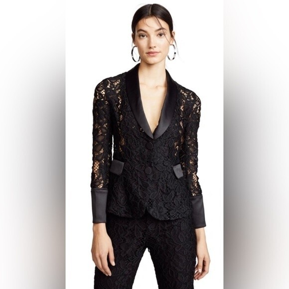 NEW Alexis Bonis Lace Tuxedo Jacket NWT Size Small - Picture 9 of 14